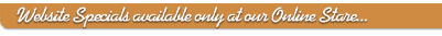 Website Specials!